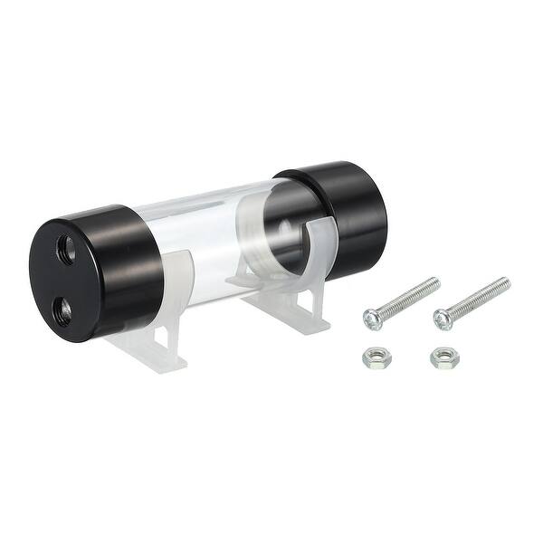 Cylindrical Water Cooling Tank G1/4" D50mm L150mm with Acrylic and POM